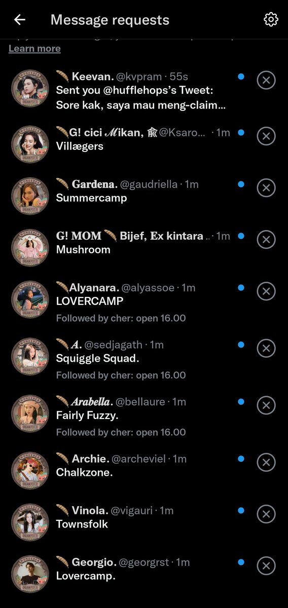 hi! untuk semua user yang masuk ke list ini udah bisa kirim form ordernya ke akun ini, ya! jangan lupa kumpulin bukti proof tiket dreamfestnya juga. thank you ♡