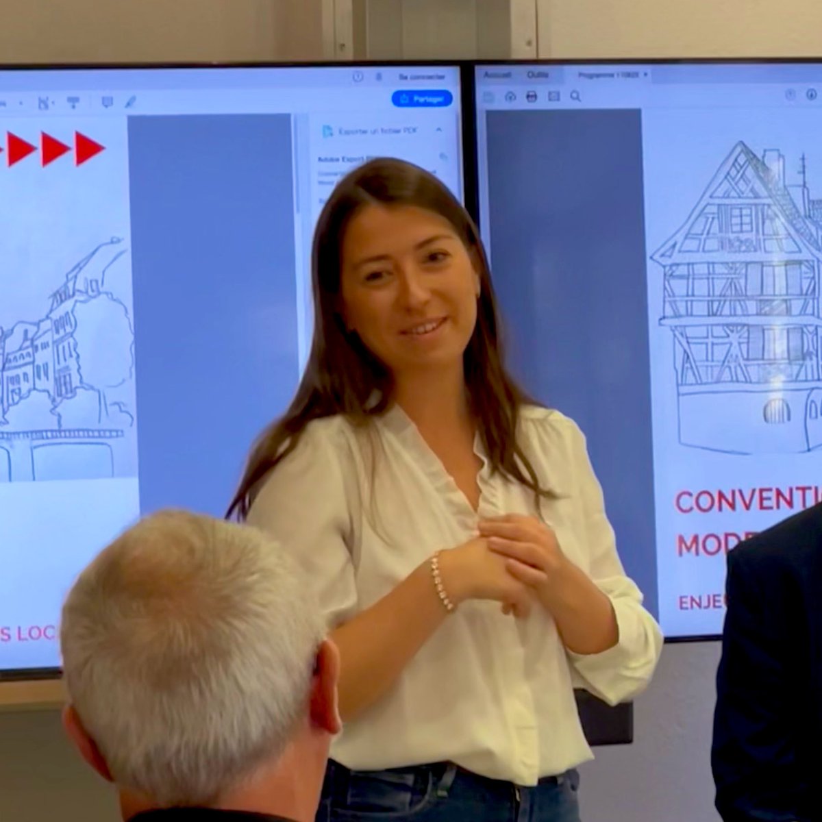ModemAlsace's tweet photo. Échanges avec nos députés @LouiseMorel67, @HubertOttAlsace et @bruno_fuchs. 

Carnets de campagne, nouvelle configuration de l’@AssembleeNat, défis à venir, ils portent, chacun avec autant d’envie, les spécificités de nos territoires alsaciens 🔴⚪️ https://t.co/7i65z27q81