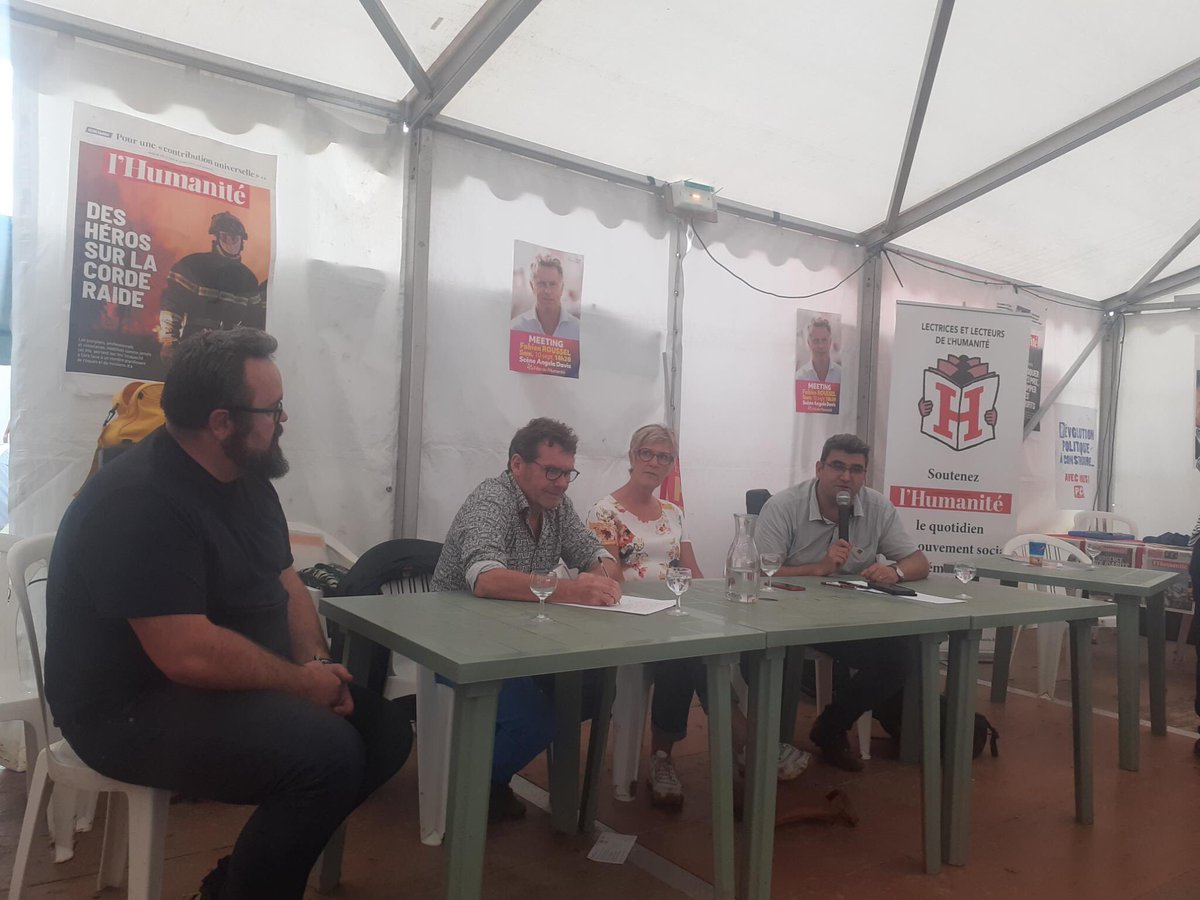 Le @snetapfsu au débat @enseignementagricolepublic à la @FetedelHumanite avec @Celine_Brulin Sénatrice @PCF @arenasrodrigo_ député LFI @Yoannvigner @PCF531 Frédéric Chassagnette SG @snetapfsu Thierry Jacob @AgriCgt 
pour une loi d'avenir agricole au service des citoyen·nes