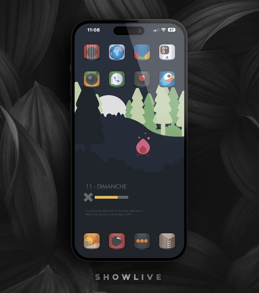 TeboulDavid1's tweet image. Sunday on #iOS16RC with #ShowApp 🌴🌴🌴
. 
.
🔘 #ShowLive⚡️@SeanKly
🍊 Icons @Payrun76 
.
.
#ios15homescreen 
#ios15icons  
#shortcuts 
#Wallpaper @paulebh0y 
#iOS16 
#iPhone13ProMax 
#iPhone14ProMax 
#ShowLive🤗 @jennysblessed