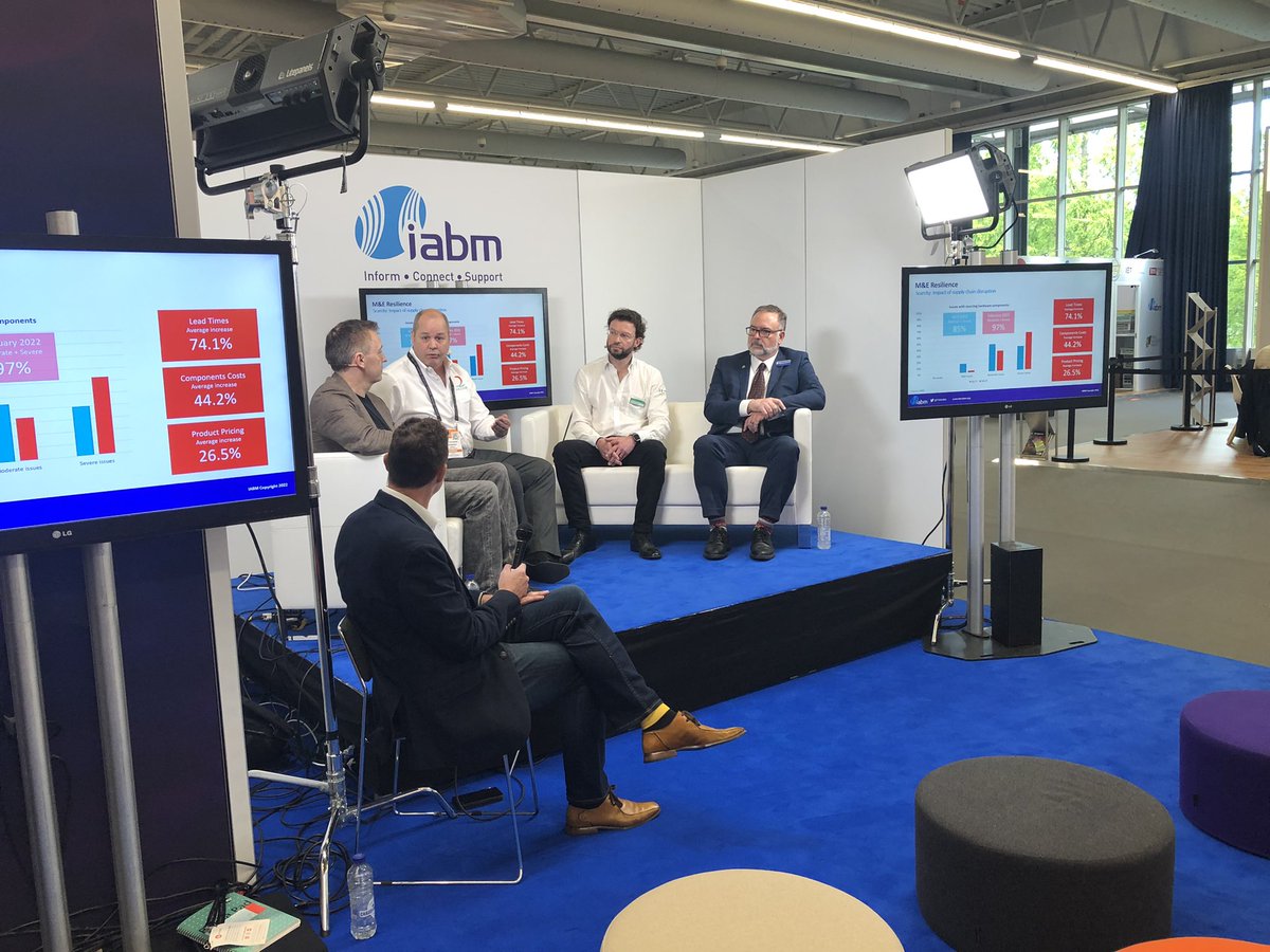 ArgosyCable's tweet photo. @chrissmeeton joins a panel of experts including @Object_Matrix @clearcomsystem and Insync @TheIABM stage @IBCShow addressing supply chain disruption and setting expectations. Just outside hall 8 right now. #ibc https://t.co/4QMonEuKt7