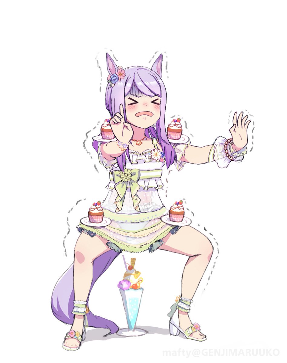 mejiro mcqueen (umamusume) 1girl horse ears horse tail animal ears horse girl tail solo  illustration images