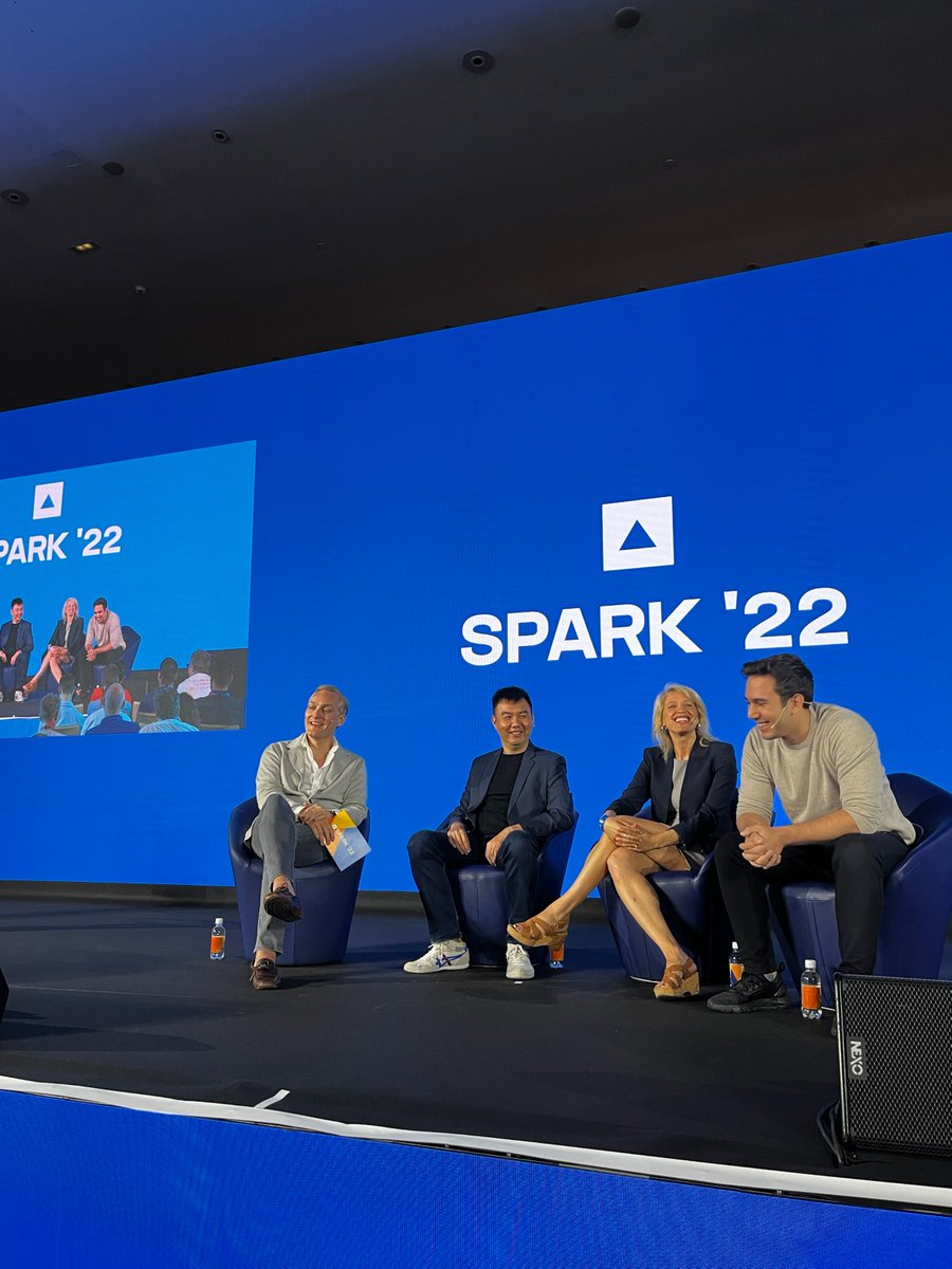 FireblocksHQ's tweet photo. Melvin Deng @QCPCapital, @shlugs @ambergroup_io &amp; @NormanWooding @Scrypt_Swiss on the #FireblocksSPARK stage, sharing thoughts on how to prepare for the next wave in crypto trading. "What this winter is going to do is to drive projects to focus on economic value." - Melvin https://t.co/8QblVeHsfj