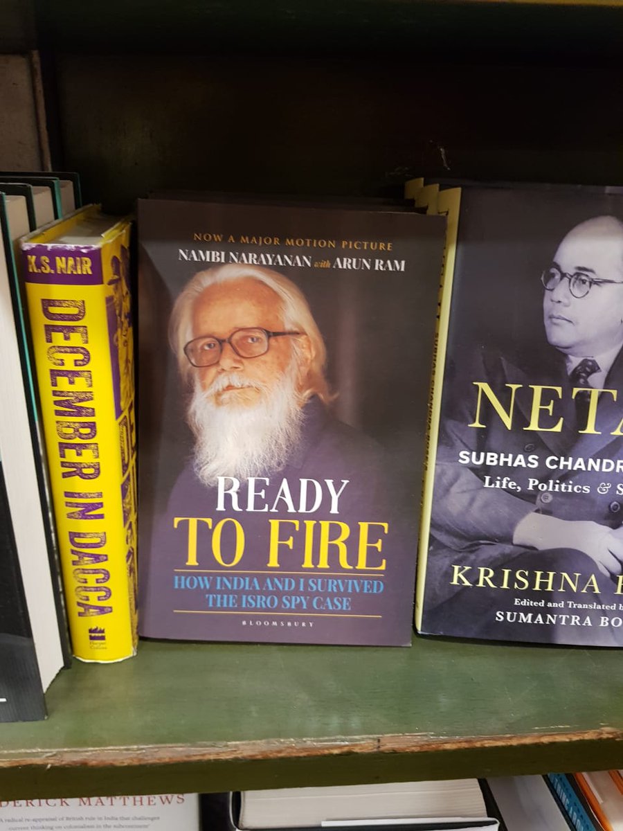 BloomsburyIndia's tweet photo. #ReadyToFire by @NambiNOfficial and @Arun_Ram, the true story behind the infamous ' ISRO Spy Case', is available at @oxfordbookstore in Kolkata! https://t.co/b69j9hLJ4h