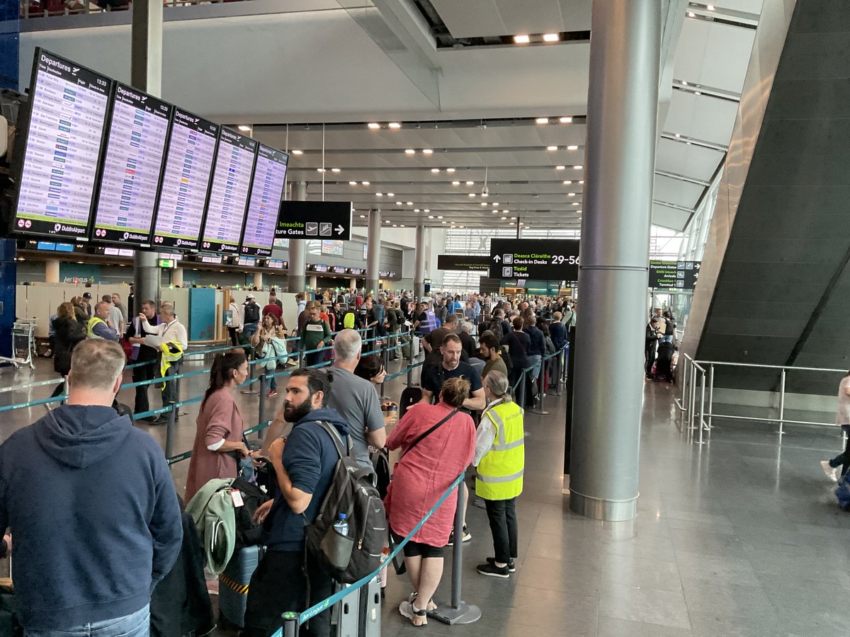 Waiting in line since 7am and now being told to go back no flights not available until Wednesday!!!!!!!! <a href="/AerLingus/">Aer Lingus</a> - so much for a country that prides itself on being good and kind