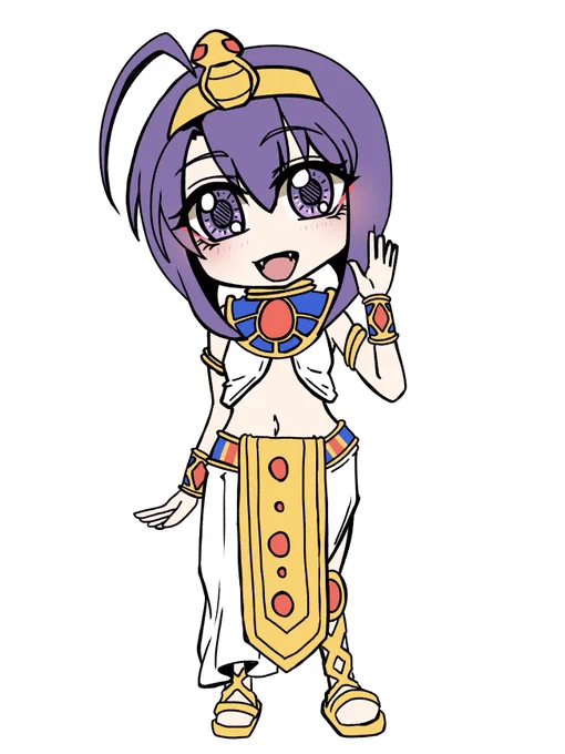 邪神ちゃんドロップキックよりメデューサこの頭身なら違和感なく描けるな! #邪神ちゃんドロップキック 