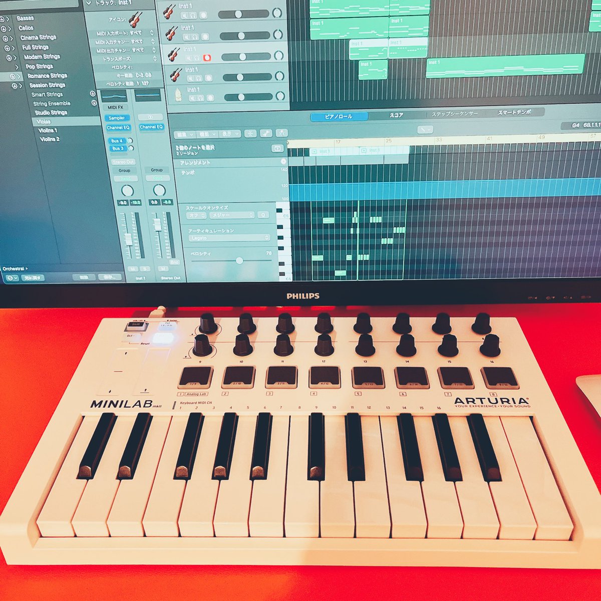 AkaikeRyoto's tweet photo. 劇中曲イメージ作曲中🔥
ARTURIA #MiniLabMkII  

#映画 #俳優 
#のような者と映画を作りたい
#監督のような者
#クラウドファンディング https://t.co/EQJ0BPGvGD