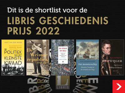 De #shortlist met daarop de vijf genomineerden voor de #LibrisGeschiedenisPrijs is vandaag bekendgemaakt in OVT. De prijs bekroont historische boeken die een algemeen publiek aanspreken. libris.nl/non-fictie/lib… @BoomGesch @oorschotboeken @debezigebij @AtlasContact @Querido_nl