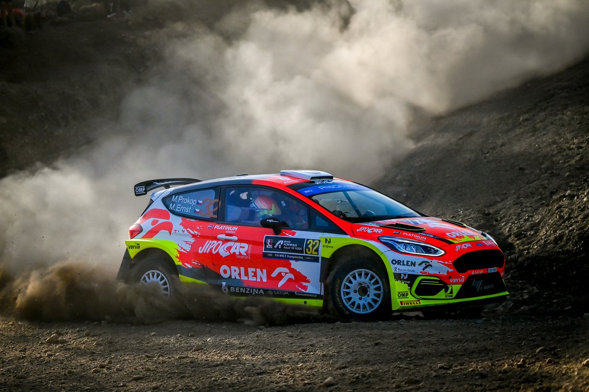 KibiceKubicy's tweet photo. Załoga @TeamORLEN  🇨🇿Martin Prokop / 🇨🇿Michal Ernst kończą Rd10 FIA WRC 2022 - EKO Acropolis Rally Greece na P14 w generalce i P8 w WRC2
 
#WRC I 🇬🇷@AcropolisRally I @PKN_ORLEN I @ORLEN_OIL I #Platinum I #Verva I @ORLENUnipetrol I #Benzina I @ProkopOfficial I #JipoCar I #Ford https://t.co/zG3wRhtOoJ