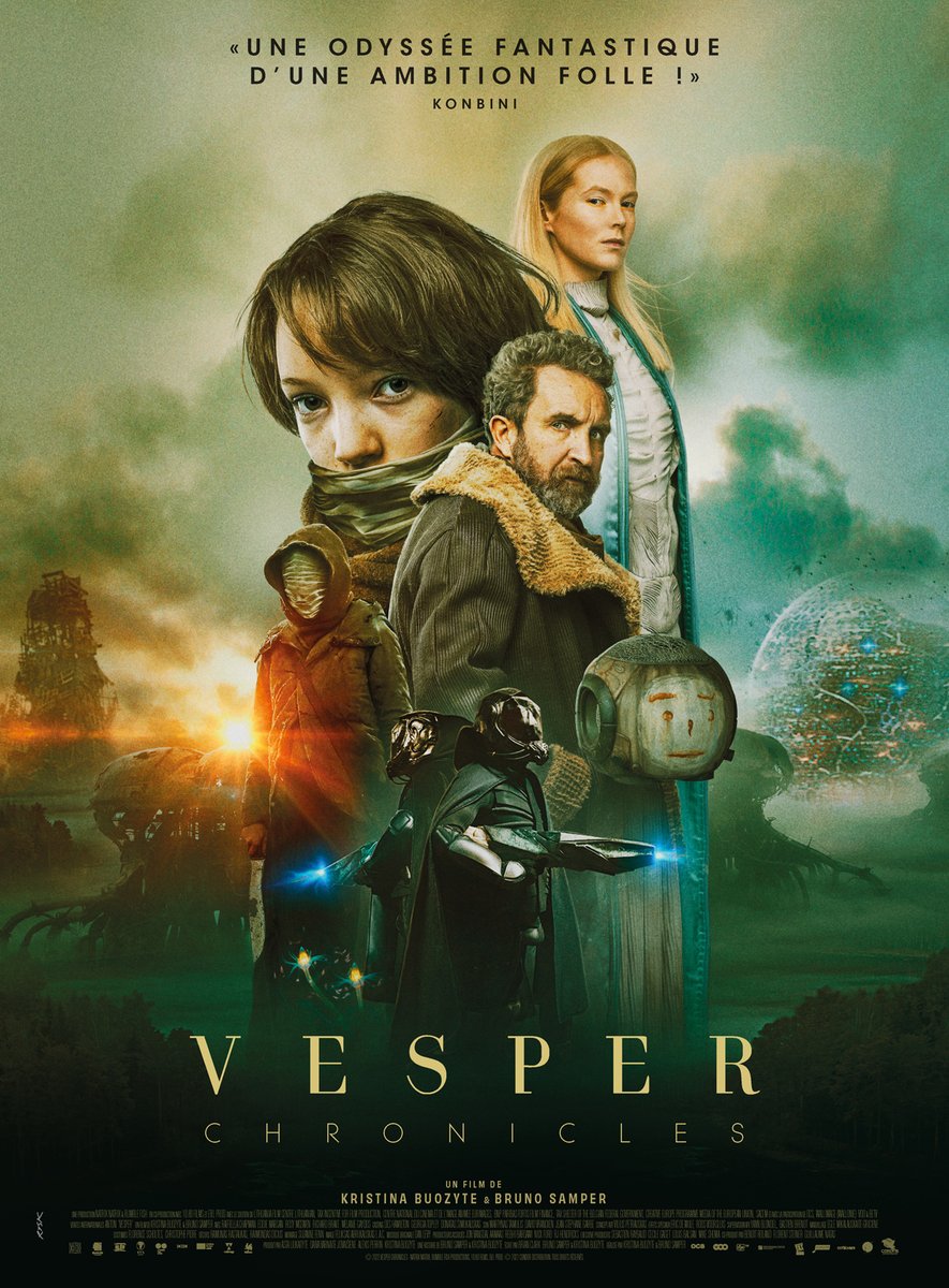 #VesperChronicles , un film un peu lent à certains moments, mais d'une inventivité folle et au casting parfait. Voir ce genre de productions SF en Europe est toujours un petit miracle, et avec la sortie en plus du film #LeVisiteurDuFutur , on est gâtés. <3