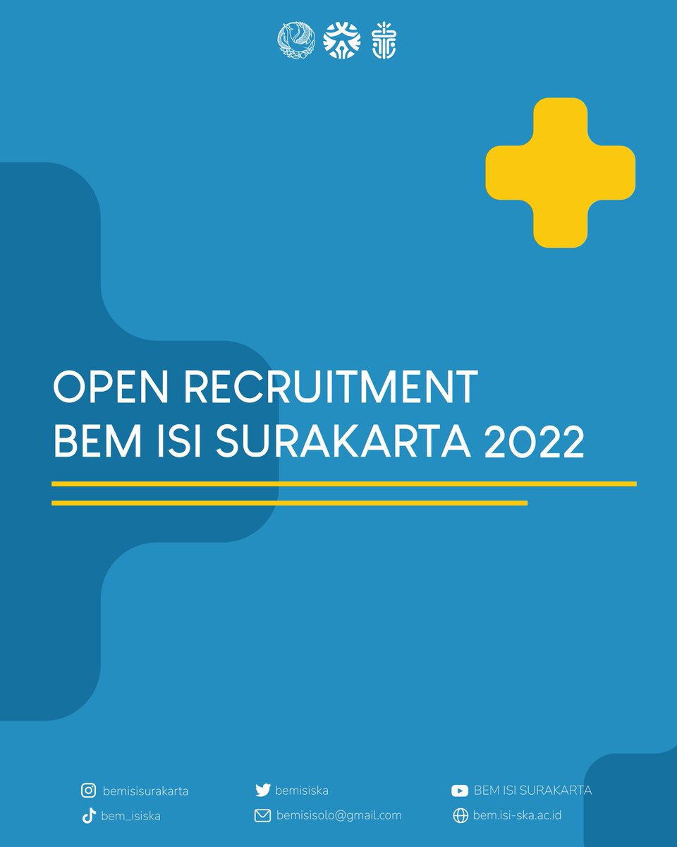 bemisiska's tweet photo. heyyoww

BEM ISI Surakarta Kabinet Anggakara lagi open recruitment buat tahun 2022/2023. Yok yang minat langsung aja daftar https://t.co/uNjvnCKbiL