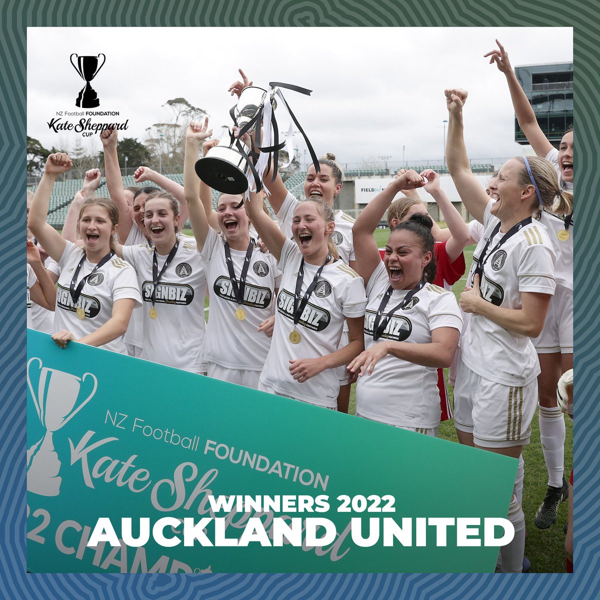 JoseCoaching's tweet photo. A huge congratulations to our @Auckland_United Womens Team on winning the @nzf_foundation #KateSheppardCup Cup 🏆

Well done to all the players, staff and members on securing our clubs first ever National Title. A proud day to see it in person! 🖤🤍

#UnitedTogether @NZ_Football https://t.co/hbZqUaf3m5