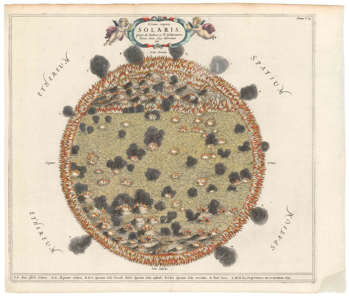 NeatlineMaps's tweet photo. Athanasius Kircher’s stunning 1665 chart of the Sun - a hugely influential depiction that became the basis for future celestial cartographers. #sun #celestial #celestialmaps #antiquemaps #raremaps #print #engraving #science

  https://t.co/bJaPLjgHKb https://t.co/3b21AN9w6S