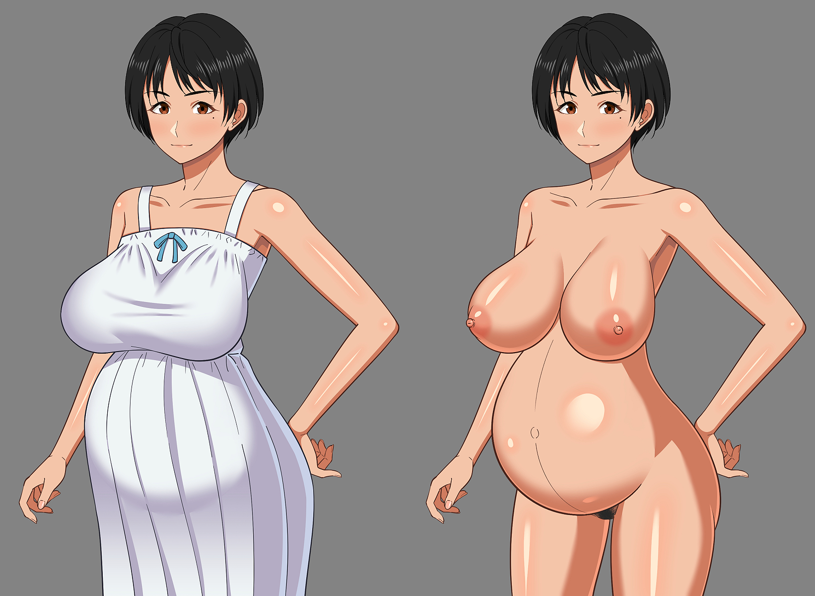 エロ 腹ボテ 立ち絵 
