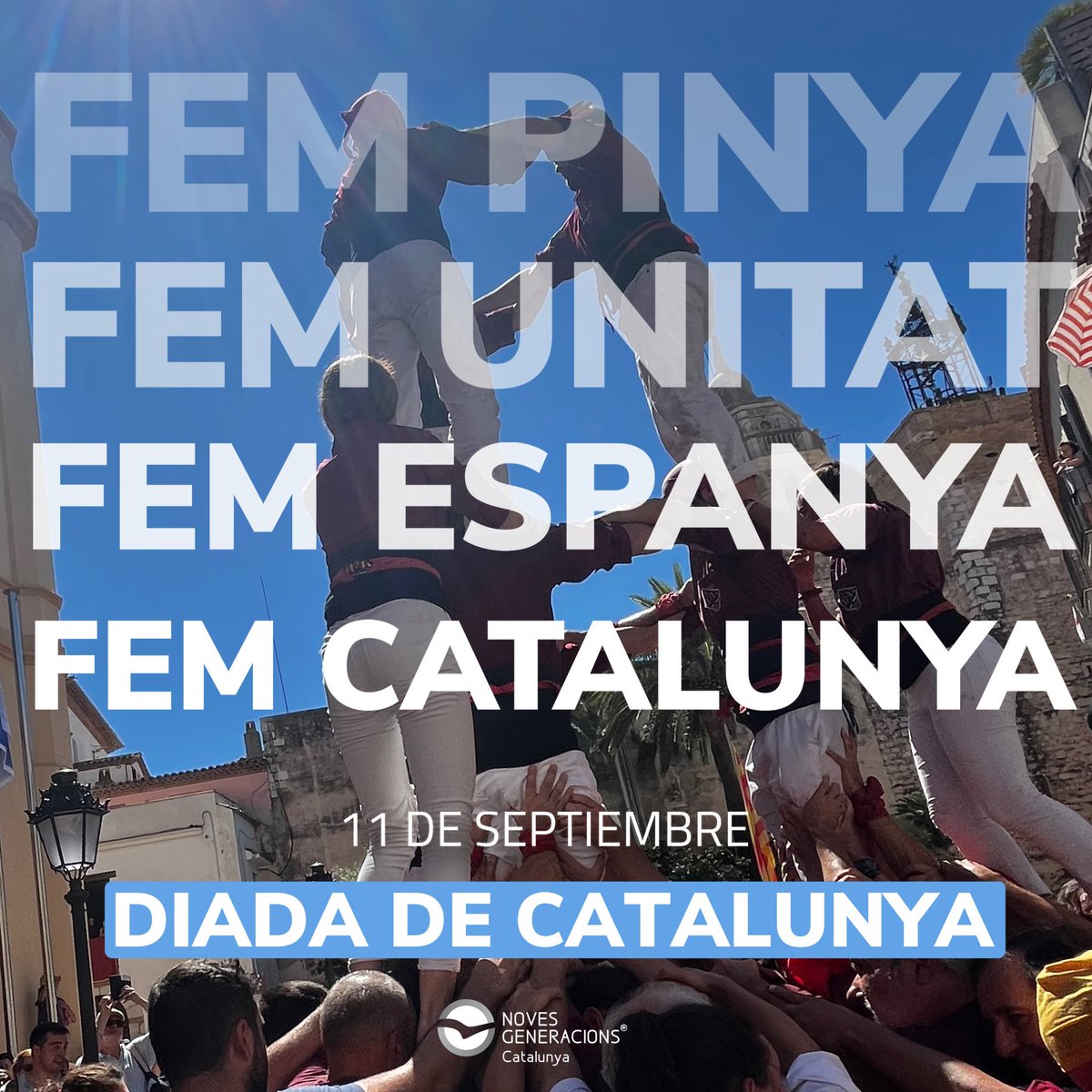 NNGGcat's tweet photo. Per una diada de tots! 

Feliç diada de Catalunya. 💙 https://t.co/0XfWD6tqxk
