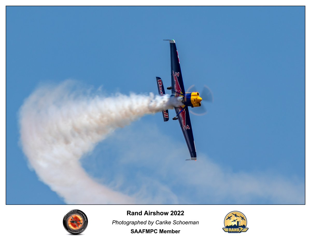 Patrick Davidson <a href="/redbull/">Red Bull</a> at the #RandAirshow 2022. The first South African #RedBullPilot after the late Glen Dell.