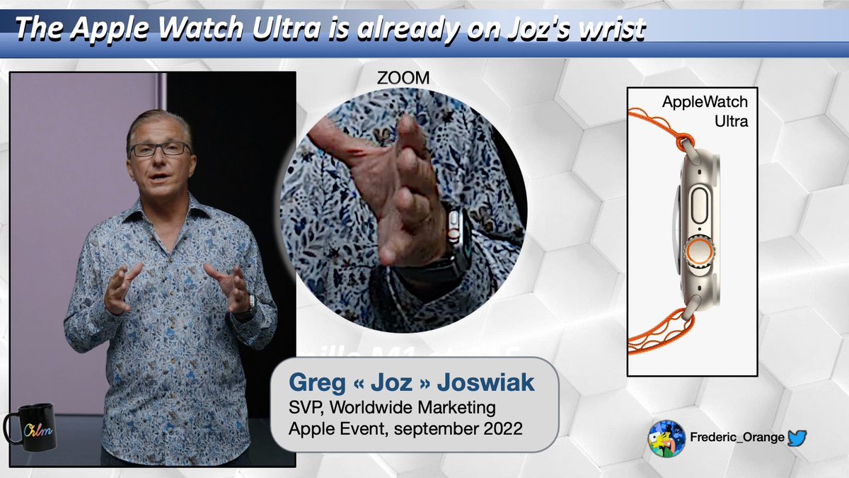 Fred the Frenchy (@frederic_orange) on Twitter photo Apple does not only target extreme athletes with its new Apple Watch Ultra, as proof Joz already wears one on the handle. #apple thx 4 likes & RT Apple does not only target extreme athletes with its new Apple Watch Ultra, as proof Joz already wears one on the handle. #apple thx 4 likes & RT