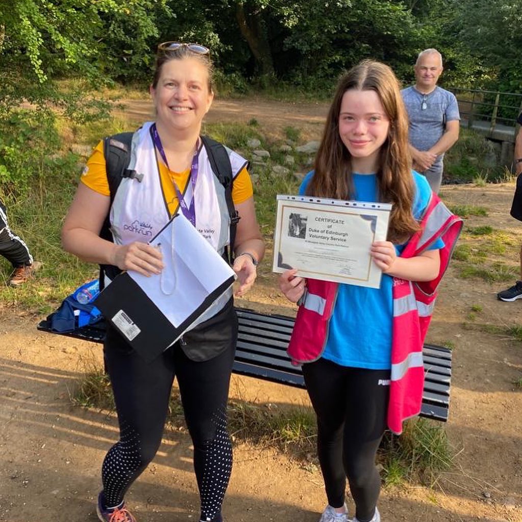 Two of our Bronze Duke of Edinburgh Award participants recently completed their volunteering with us. Thank you Will &amp; Sophie - congratulations! #volunteering #loveparkrun #DofE #dukeofedinburgh