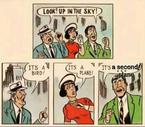 theMemesBot's tweet image. It's definitely not superman