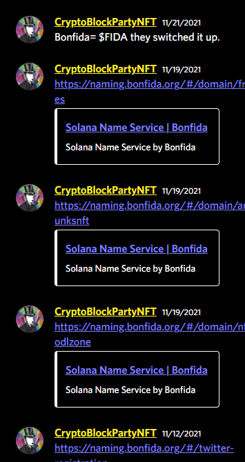 CryptoBlckParty's tweet photo. Excited to see @bonfida on @MagicEden top collections. Been telling frens to get .sol domains since Nov'21.๐
$SOL Volume Up! 23,120% ๐ฅ๐๐
How much longer #MFers fade @solana?๐ซก๐ดโโ ๏ธ
๐๏ธ๐
https://t.co/Tm4KEVtngV
ME๐ช๐ฎโคต๏ธ
https://t.co/RPLPWVO197
$FIDA $SOL #SolDomain #Solana https://t.co/RfToDL5nBj