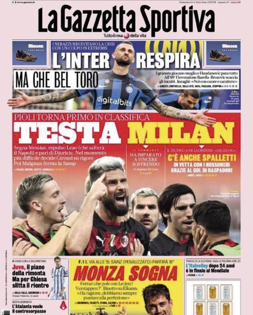 gtitasc's tweet photo. stasera c’è una finale mondiale con il nostro paese e questo è ciò che dice la gazzetta, che vergogna #italvolley https://t.co/yjaPWUhiyl