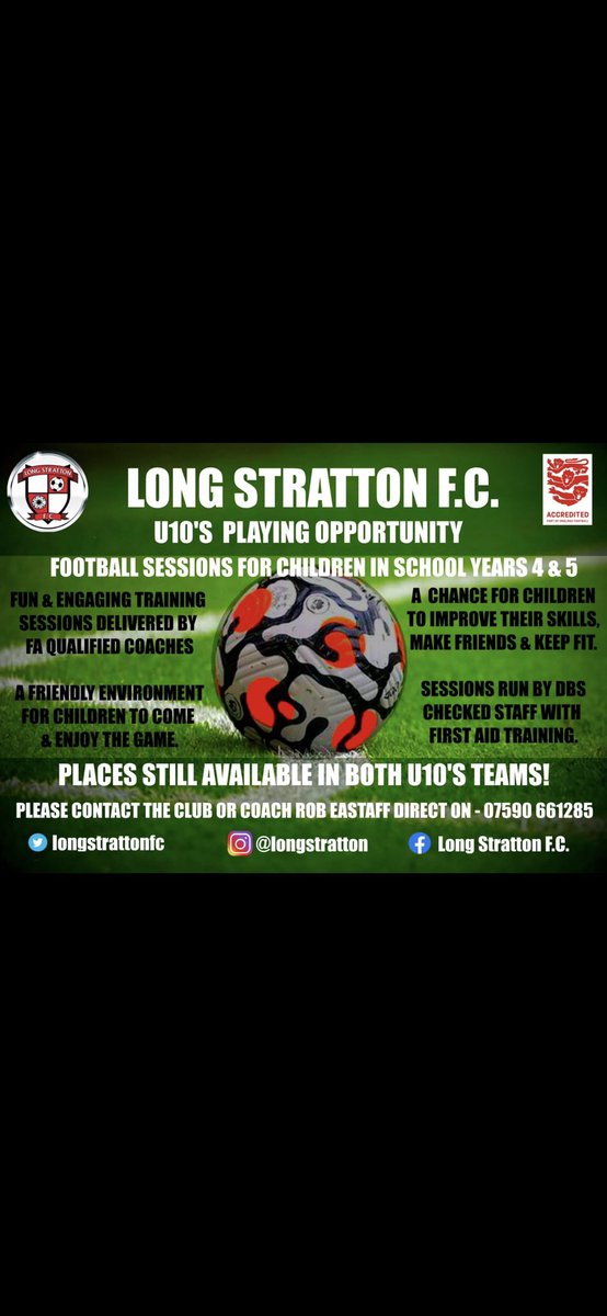 RobEastaff5's tweet photo. Come and join the future of LSFC β½οΈβ«οΈπ΄ #themightyreds #longstrattonfc @lsfc_youth @longstrattonfc https://t.co/Vo2teiFU59