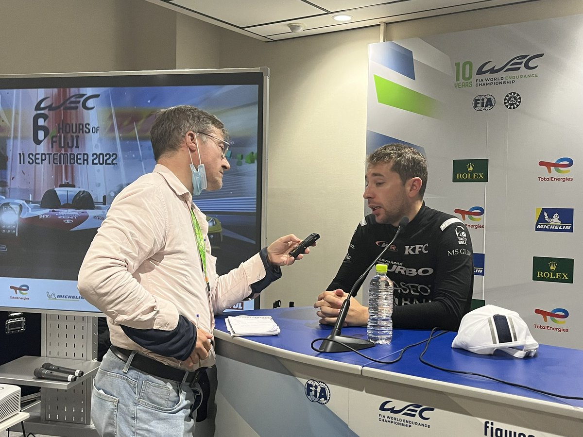 sniffermedia (@sniffermedia) on Twitter photo Here is <a href="/gazzasportscars/">Gary Watkins</a> grilling a victorious <a href="/RFrijns/">Robin Frijns</a> after todays 6 Hours of Fuji. Frijns could Gazza clearer than he could hear his team after a radio issue meant it was only one way for his last stints. #WEC #6HFuji Here is <a href="/gazzasportscars/">Gary Watkins</a> grilling a victorious <a href="/RFrijns/">Robin Frijns</a> after todays 6 Hours of Fuji. Frijns could Gazza clearer than he could hear his team after a radio issue meant it was only one way for his last stints. #WEC #6HFuji