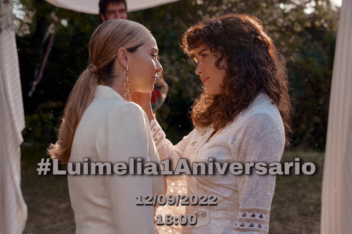 ¡Feliz domingo de Luimelia! Mañana es el primer aniversario de la boda luimelia y lo comentaremos con #.Luimelia1Anivesario a las 18:00 (hora española) para recordar ese día tan especial y todo lo que sigue significando para nosotres #Luimelia