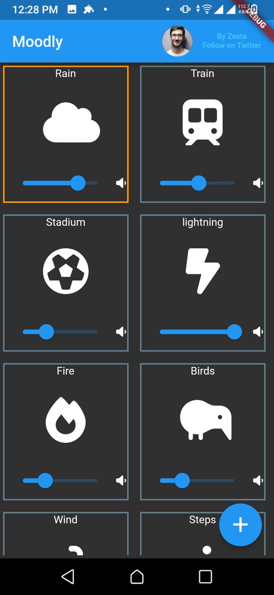 c_zesta's tweet photo. Almost at the end of my first real flutter app which is moodly clone #flutterbrew https://t.co/1tUlJugFHA