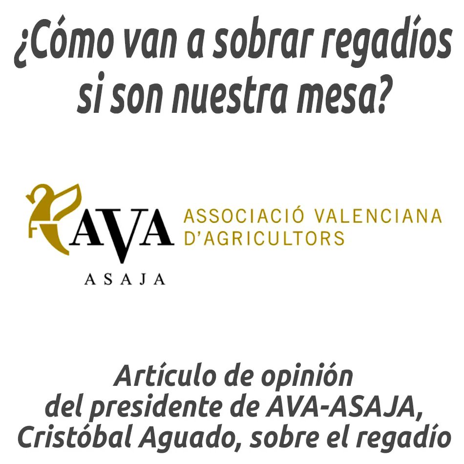 ¿Cómo van a sobrar regadíos si son nuestra mesa?

hosteleriaenvalencia.com/noticias.asp?i…

@ava_asaja #avaasaja #HosteleriaEnValencia #ComunidadValenciana #Agricultura #Agricultores #Alimentos #AgriculturaValenciana #Olivicultores #Almazaras #CristobalAguado #Regadio #Sequia #Valencia #Castellon