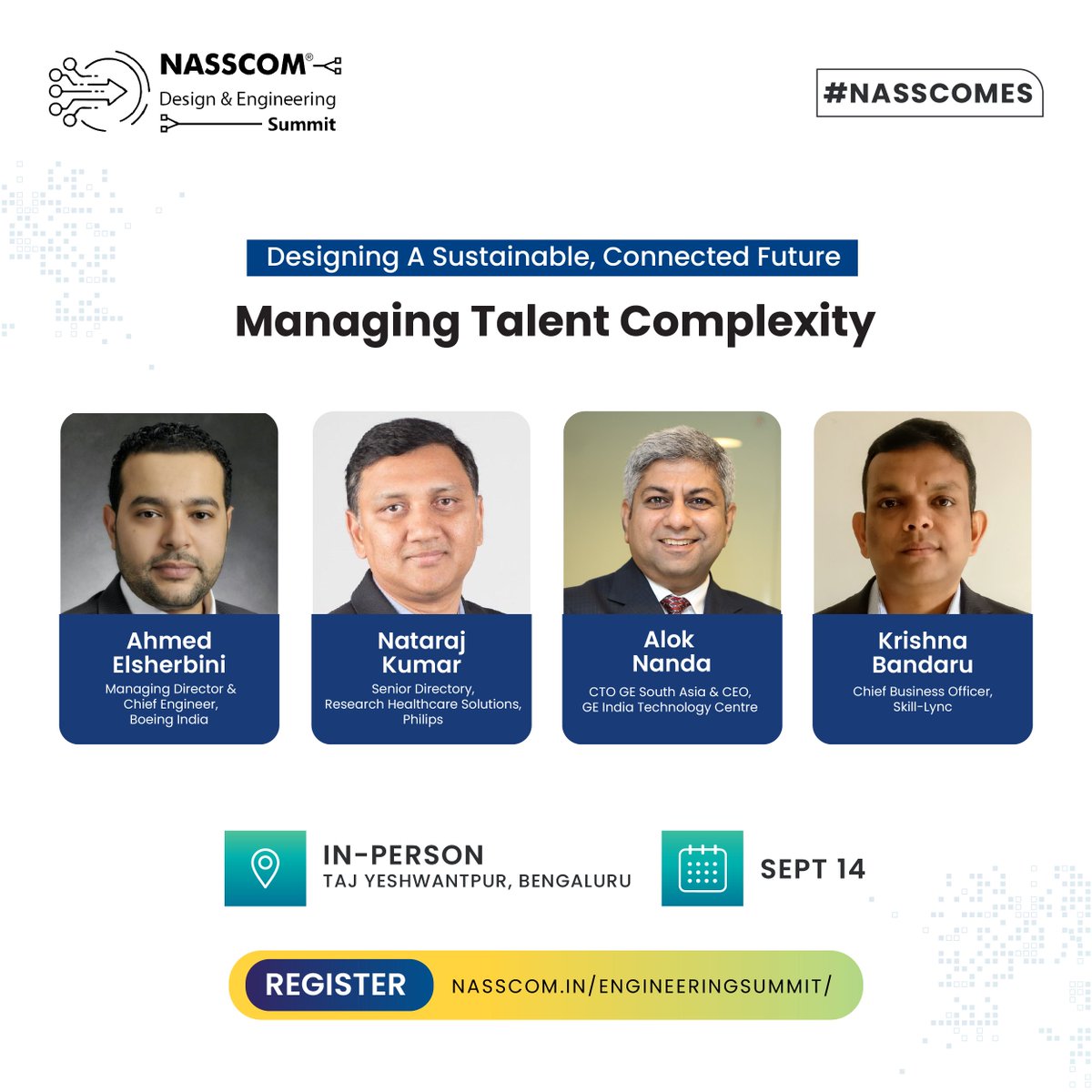 NasscomEvents's tweet photo. #1DayToGo
Industry experts and leaders are coming to the 14th #nasscomES for discussions on new opportunities, digital drivers, India advantage, talent and a lot more!

Hurry! Grab your opportunity to be a part of this mega global platform!
🖱️https://t.co/TBVFoLd2Dd
Sep 12 &amp; 14 https://t.co/w0avH38lRR