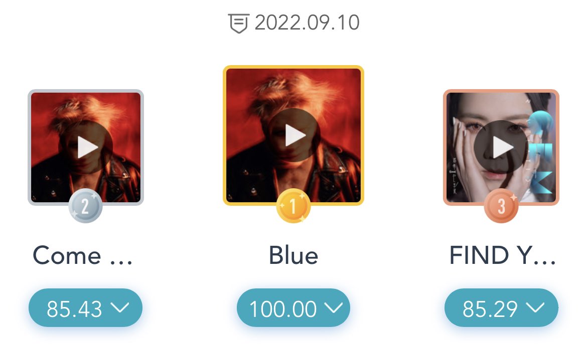 [📊] Asya Yeni Öüzik Listesi (Hong Kong, Makao, Tayvan):

1. #Blue (100p) - 2. gün
2. #ComeAlive (85,43p) - 1. gün
5. #GoGhost

#JacksonWang #TEAMWANG #GOT7 #잭슨 #王嘉尔 #MAGICMAN
cr: chartsjackson