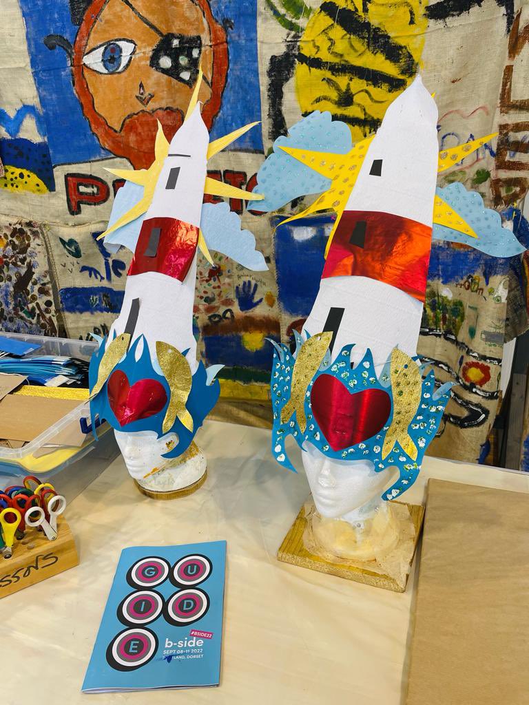bsidefest's tweet photo. Last minute preparations are underway at St George’s Centre for the Big #Portland Parade later!
We’re LOVING this ‘Keepin’ It Weird’ Portland Bill inspired hat! Keep the crazy ideas coming! 🤩
#bside22 https://t.co/cNPFQheW6e
