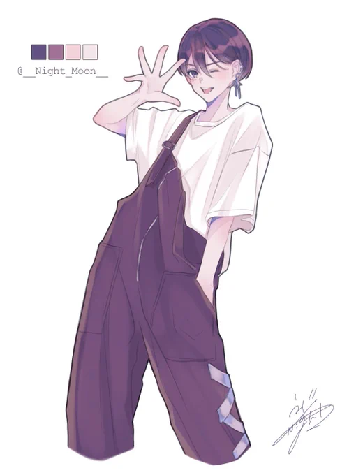 オーバーオールver#イラスト 