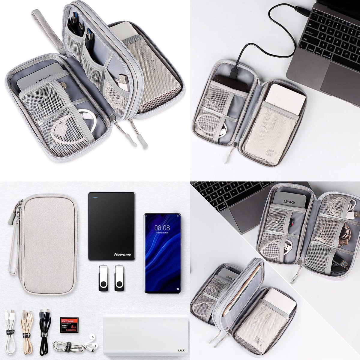 เกินไปมากก ตามหาจนเจอ;-; กระเป๋าที่จัดเก็บทุกอุปกรณ์ IT ของจุกจิก สายชาร์จ อแดปเตอร์ powerbank ได้หมดในใบเดียว จุของได้เยอะ แบ่งสัดส่วนเป็น2ชั้น วัสดุกันน้ำ แน่นหนาทนทานเว่อ💥