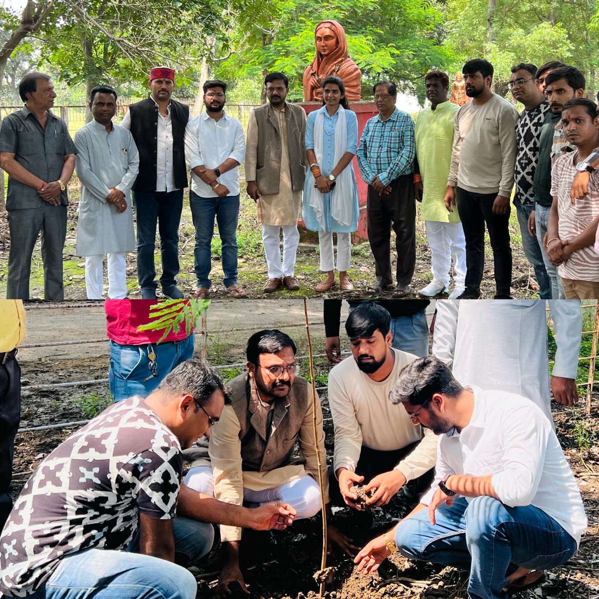 ayushsharma18's tweet photo. आज हरा भरा मध्यप्रदेश अभियान के अंतर्गत भाजयूमो ज़िलाध्यक्ष मनोज जी ठाकुर के निर्देशानुसर महू नगर मण्डल मैं  हरा भरा मध्यप्रदेश  महाअभियान का शुभारंभ श्री अक्षत शर्मा जी कार्यालय मंत्री एव्म मंडल प्रभारी सुश्री जयश्री पाटीदार ज़िला उपाध्यक्ष द्वारा किया गया ।।
@vaibhavpawarmp https://t.co/wgNvd6QvI9