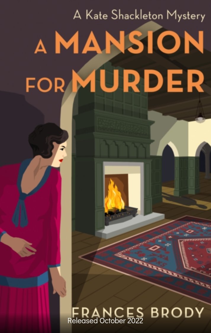 FrancesBrody's tweet photo. I am pleased to announce that I will be doing some launch events for my new #kateshackleton mystery "A Mansion for Murder" including Fri 21 Oct 6.30-8pm book launch with cake! @WaterstonesBD1, Sat 22 Oct 10-11am Signing @WaterstonesHarr, Sat 22 Oct 2-3pm Signing at @WstonesLeeds https://t.co/Tm0B6fWmB5