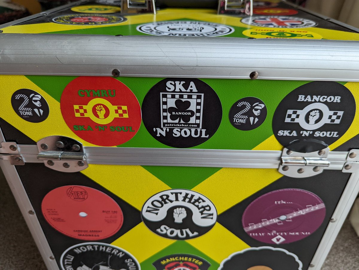 BSkansoul's tweet photo. Record box covered in some nice stickers π
@TwoToneDublin your on the box . #ska #northernsoul
#Reggae #djlife #oldDj #retired but may be returning 1 day in the future π€£ https://t.co/DKoNzXqm5M