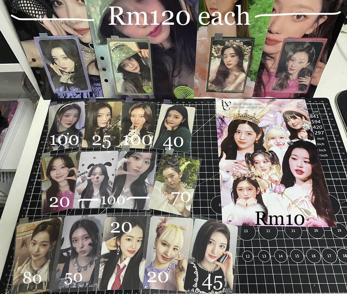 MoshiJay12's tweet photo. Wts remaining GG pc ❤️
⚠️can nego
⚠️Wonyoung mv pc need to tie at least 2 pc
⚠️ binder cover and sleeve is A5 size 
⚠️price exc postage
#pasarive #pasarkep1er #pasarnmixx #pasarredvelvet https://t.co/sRatB3qsvs