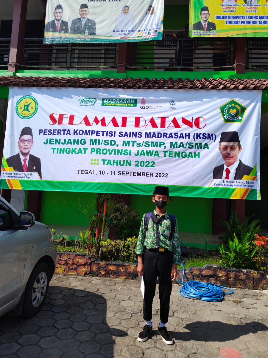 spenubo's tweet photo. M. Izzul Arifin kelas IX SMP NU 01 Berbasis Pesantren Bojong mewakili Kabupaten Tegal mengikuti Kompetisi Sains Madrasah (KSM) Tingkat Provinsi Jawa Tengah Tahun 2022 @PendisKemenag @Kemenag_RI https://t.co/pmU51gkF5l