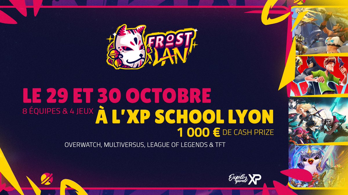 Pour fêter nos 3 ans on vous régale ! 

Rendez-vous le 29/30 Octobre pour une LAN multigaming avec soirée de clôture😏

Matériel à la loc' et restauration by <a href="/VMaget/">Vincent 'n0thing' Maget</a>

Alors prenez place, le show n’attends plus que vous🔥

Inscription et détails⬇️