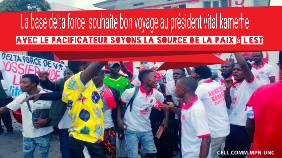 Arnotbigus1's tweet photo. La base delta force souhaite bon voyage au pacificateur jusqu'au bout @VitalKamerhe1...
La paix rien que la paix à l'Est du pays
@BillyKambale1 @SeleYemba https://t.co/miYPRKZHpt