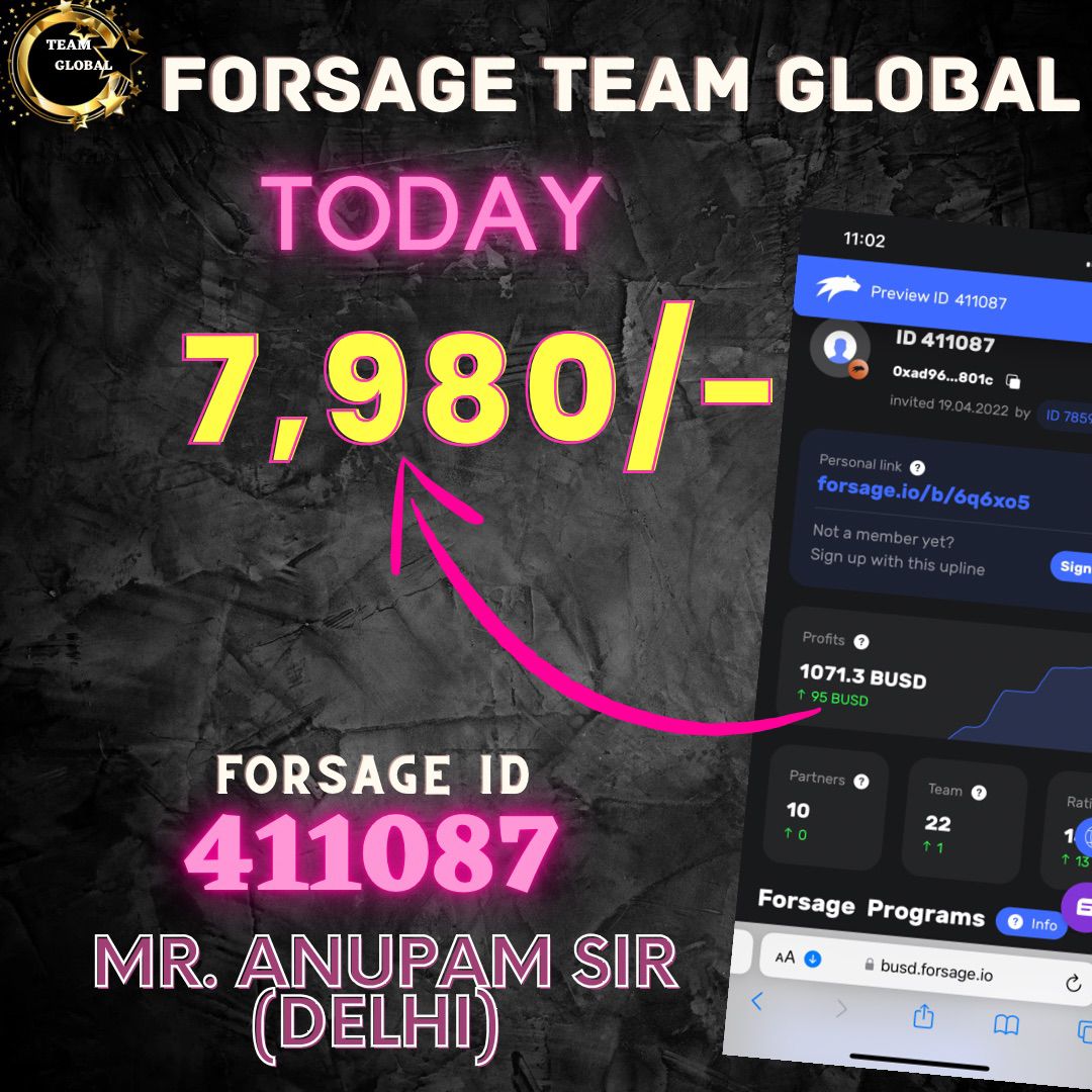 Forsage BUSD Smart contract plan (@busdplan) on Twitter photo Forsage Team Global
Guys paise kamna chahate ho to message kijiy ☑️
More information send me message on wattasapp 8889326843✔️
<a href="/barkdade/">Thakur chandrashekhar singh Barkdade</a> <a href="/DrPharmasist/">Dr. Suresh(Pharmasist)</a> <a href="/imVkohli/">Virat Kohli</a> #marketing #DigitalArtist #Jobs #onlinelearning Forsage Team Global
Guys paise kamna chahate ho to message kijiy ☑️
More information send me message on wattasapp 8889326843✔️
<a href="/barkdade/">Thakur chandrashekhar singh Barkdade</a> <a href="/DrPharmasist/">Dr. Suresh(Pharmasist)</a> <a href="/imVkohli/">Virat Kohli</a> #marketing #DigitalArtist #Jobs #onlinelearning
