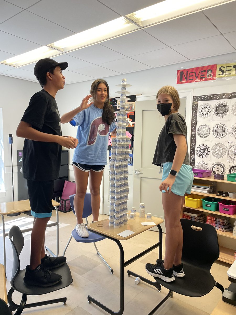 EMooreMath's tweet image. 8th gr math Ss learning to work together, test out ideas, explain reasoning, listen to peers’ strategies &amp;amp; see that there is always more than one way to approach a task. (Even in math!) @mfsfox