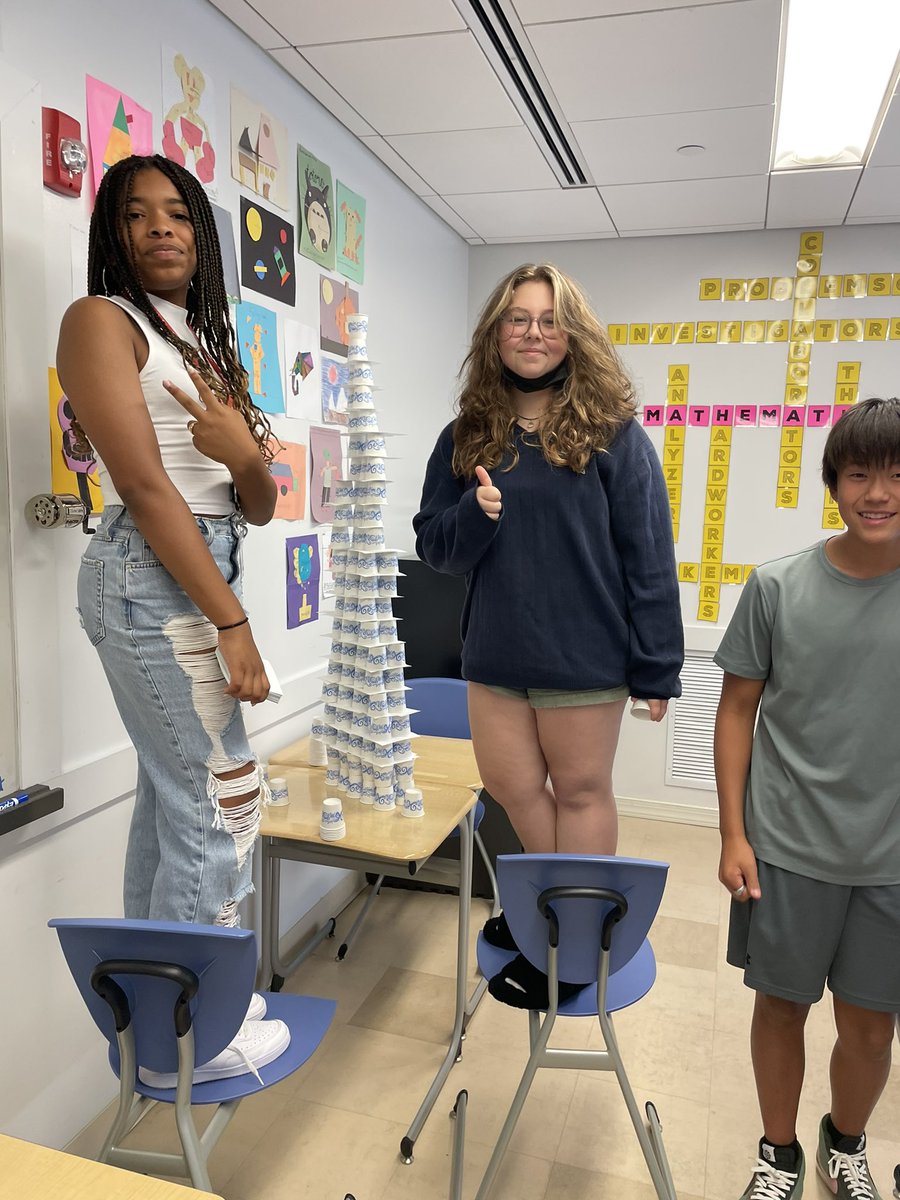 EMooreMath's tweet image. 8th gr math Ss learning to work together, test out ideas, explain reasoning, listen to peers’ strategies &amp;amp; see that there is always more than one way to approach a task. (Even in math!) @mfsfox