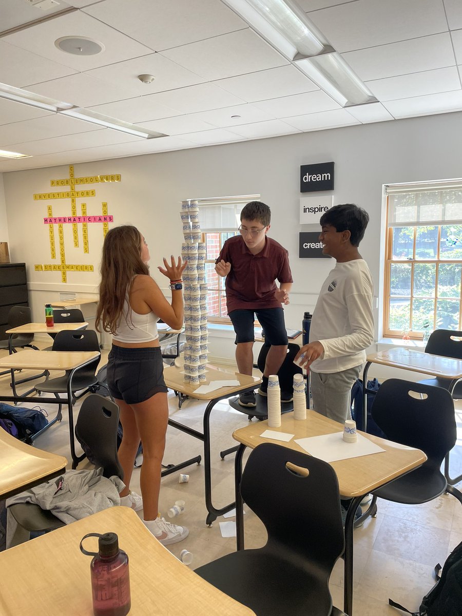 EMooreMath's tweet image. 8th gr math Ss learning to work together, test out ideas, explain reasoning, listen to peers’ strategies &amp;amp; see that there is always more than one way to approach a task. (Even in math!) @mfsfox
