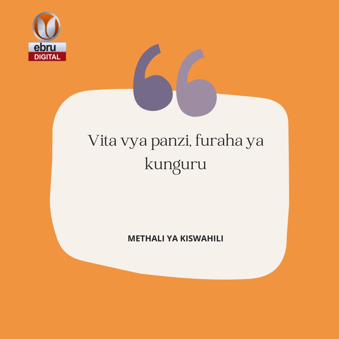 EbruTVKenya's tweet photo. Wazo letu la leo ni methali kutoka kwa waswahili.
https://t.co/mC4XASX64d https://t.co/658inIlHIg
