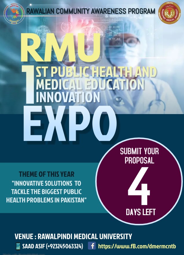 RawalianR's tweet photo. The last date of innovation project proposal submission for RMU students (15th September, 2022) is fast approaching. Only 4 days to go! Looking forward to your participation✨

Link for topics: 
https://t.co/HSl4eloHRz

Link for registration: https://t.co/wYCJHK1oTg https://t.co/4MEd2s2Osg