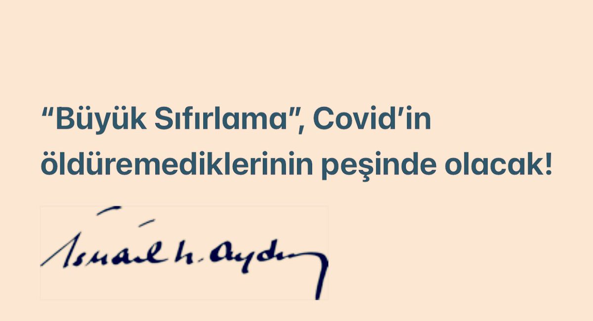 bircis's tweet photo. “Büyük Sıfırlama”, Covid’in öldüremediklerini sıfırlayacak! https://t.co/pe6UK9xWRd