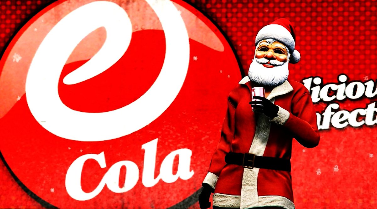 M_Joe_Hort's tweet photo. You'd better drink eCola if you want a present this Christmas🥤

#GtaOnline #SantaMuerteGang #virtualphotography #SprunkvsECola @RockstarGames https://t.co/hSGz9ZD4oQ